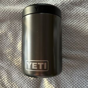 YETI Black and Gray Insulated Can Holder